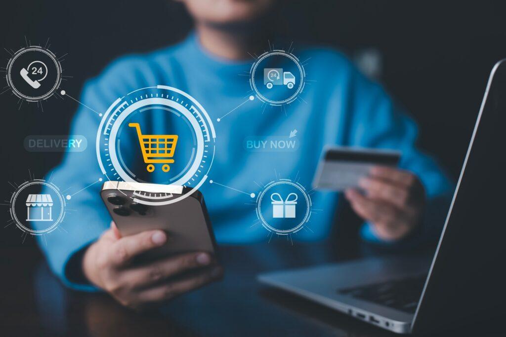 Digitale Einkaufsfunktionen im Smartphone-Shop | Amazon Agentur