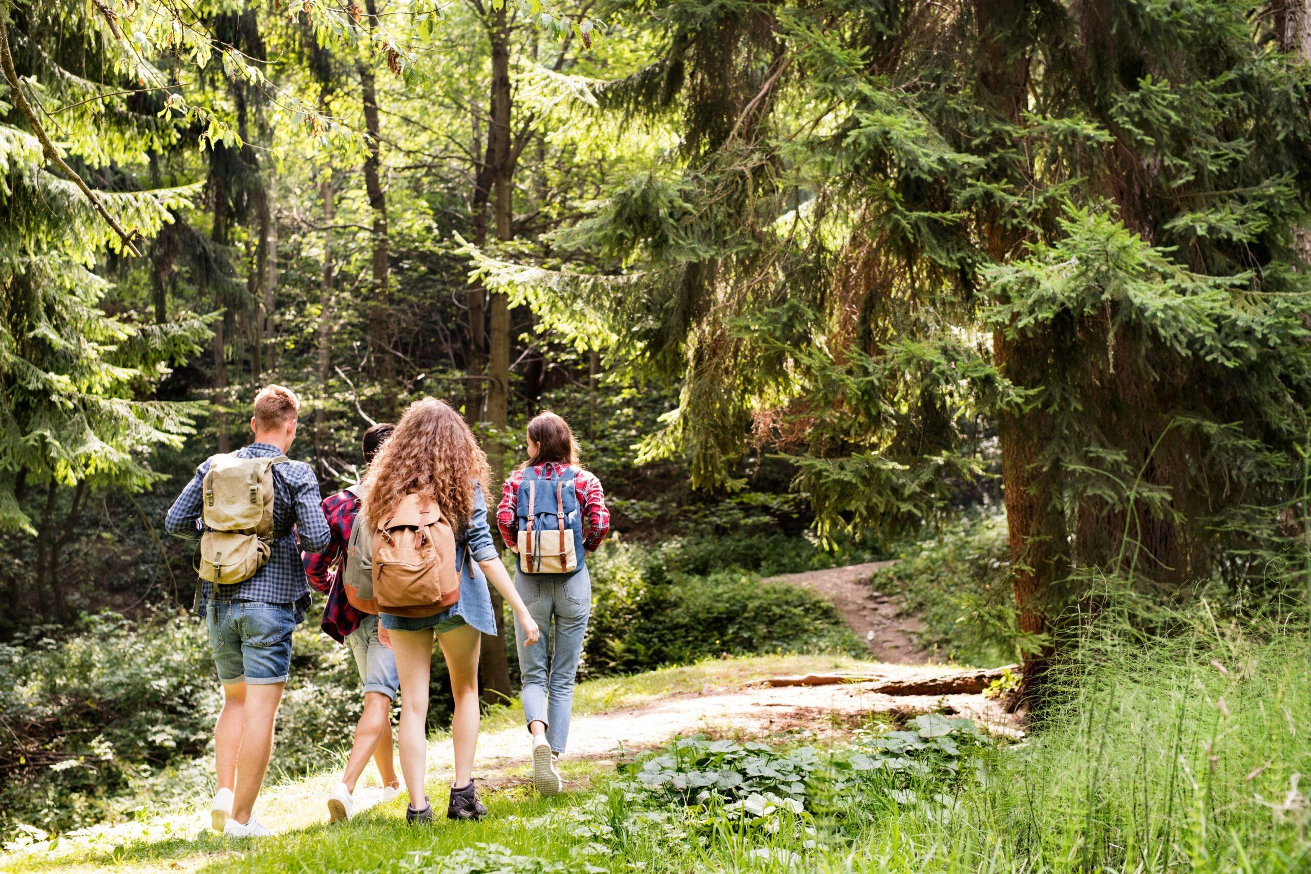 Klassenfahrt Berlin_Jugendliche wandern Gruppe